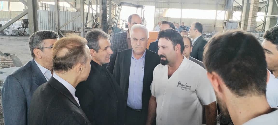 سفر معاون وزیر و مدیرعامل سازمان صنایع کوچک و شهرکهای صنعتی ایران به شهرستان خوی