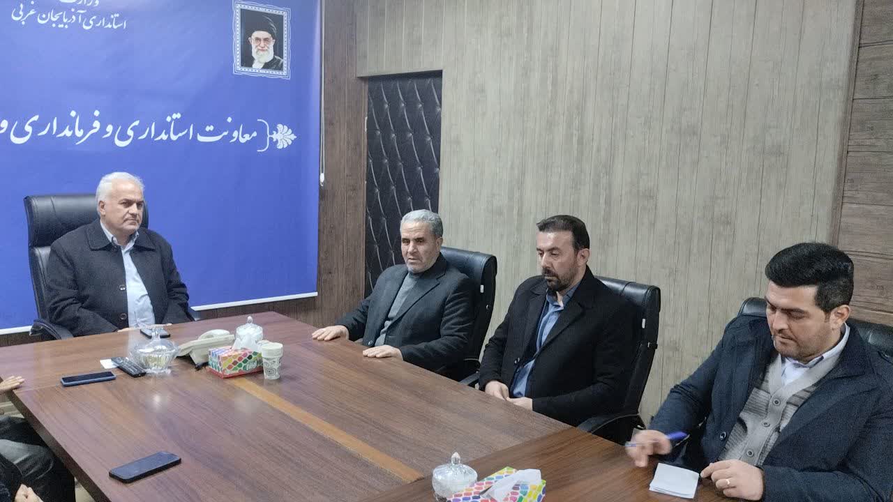 دیدار اعضای هیئت نظارت بر انتخابات شوراهای اسلامی خوی با فرماندار ویژه