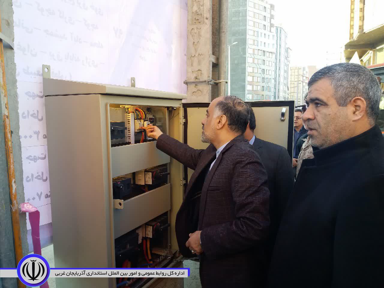 با حضور فرماندار شهرستان خوی: بهره برداری از 9 طرح اصلاح افت ولتاژ و پایداری شبکه برق
