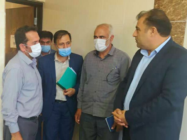 بازدید بخشدار صفائیه از درمانگاه جامع شهر زرآباد