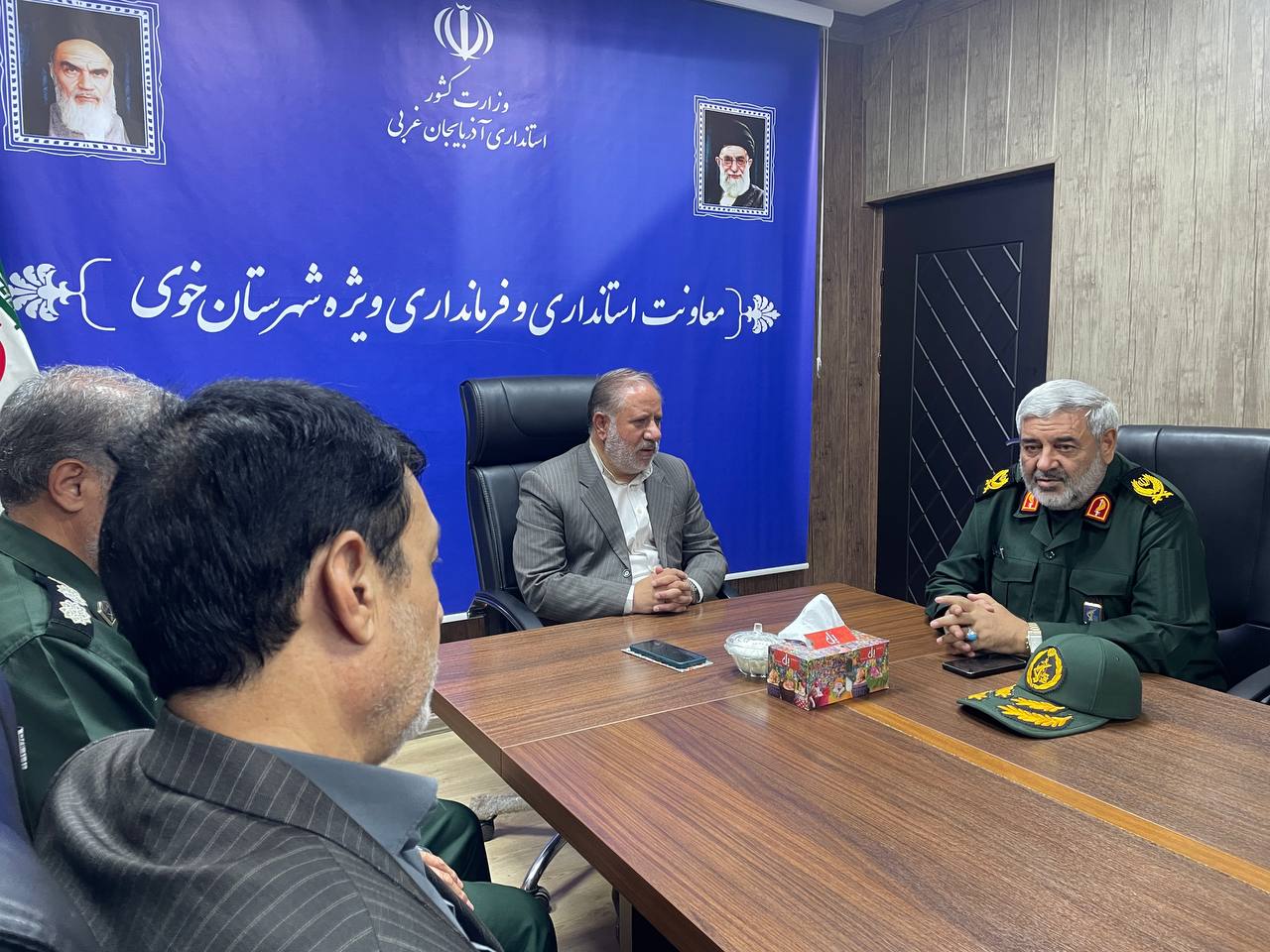دیدار سردار فرماندهی سپاه پاسداران انقلاب اسلامی با فرماندار ویژه خوی