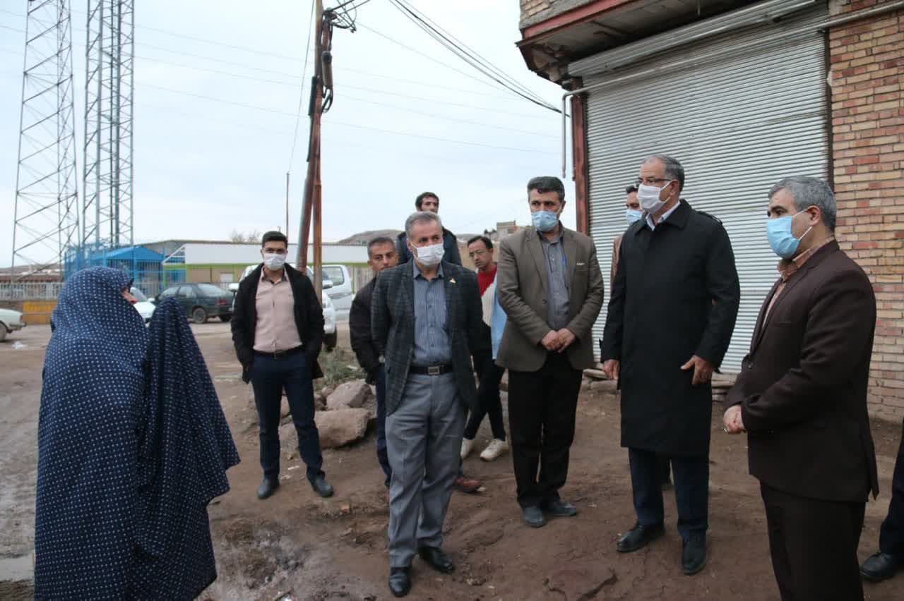 حضور معاون استاندار و فرماندار ویژه شهرستان خوی در روستای سید تاج الدین از توابع بخش مرکزی