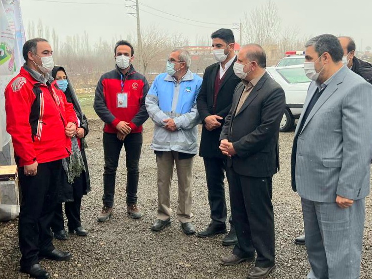 بازدید سرپرست فرمانداری ویژه شهرستان خوی از ایستگاه های راهنمای مسافرین نوروزی