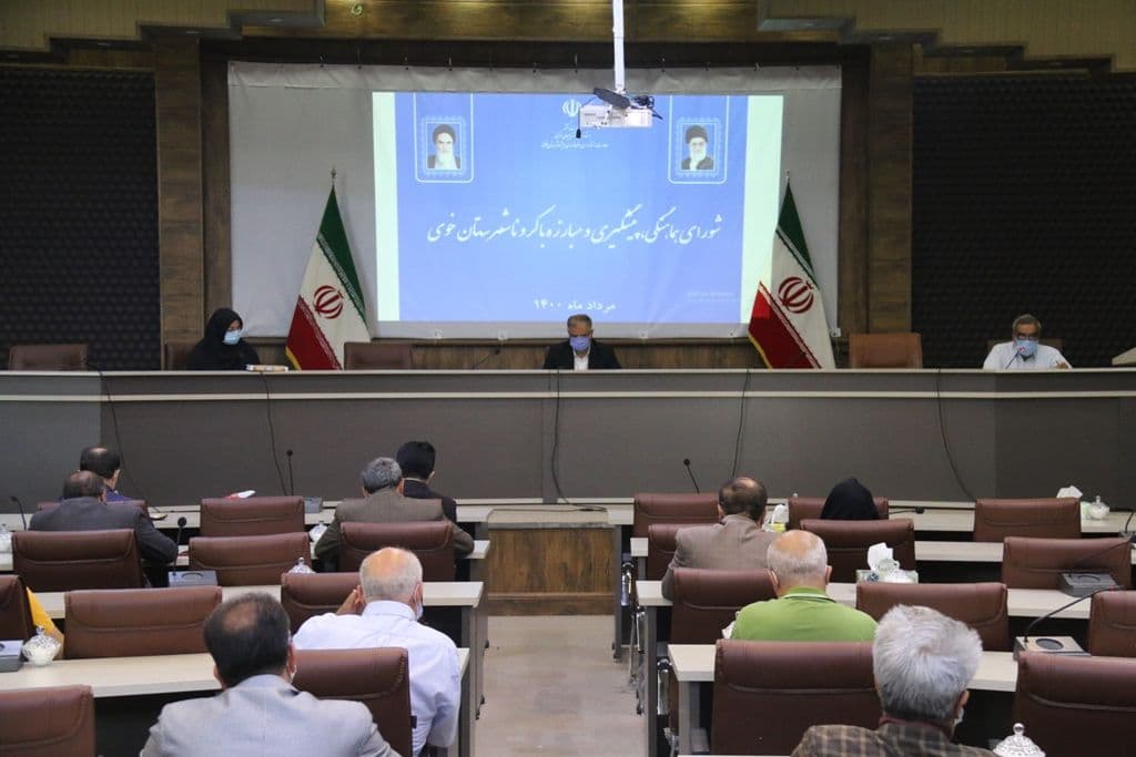 برگزاری جلسه شورای هماهنگی، پیشگیری و مبارزه با کرونا شهرستان خوی