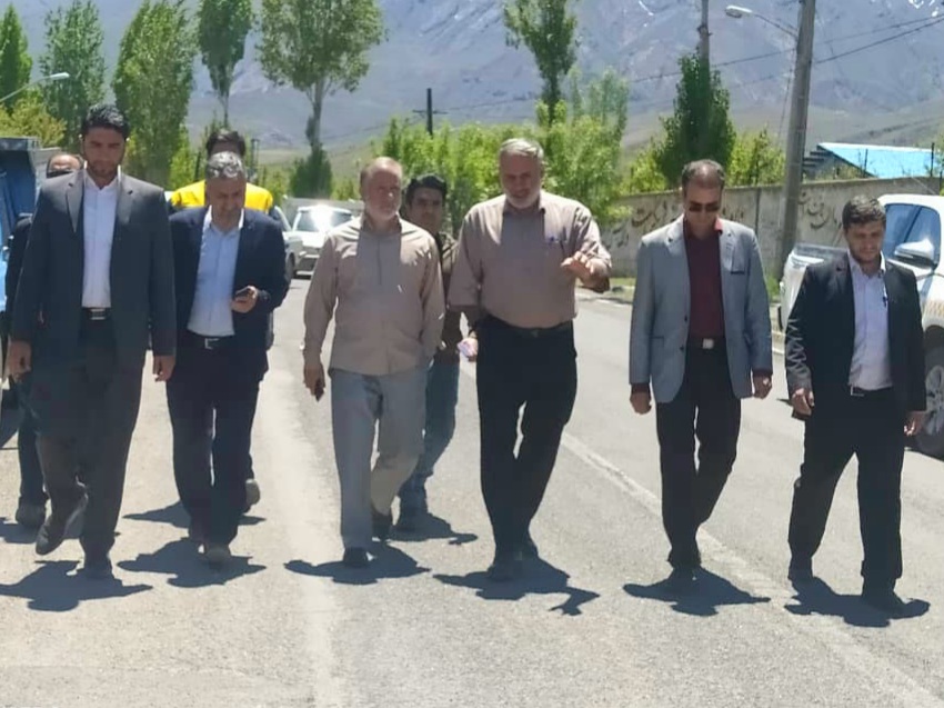 بازدید فرماندار ویژه شهرستان خوی از طرح گازرسانی به بخش صفائیه