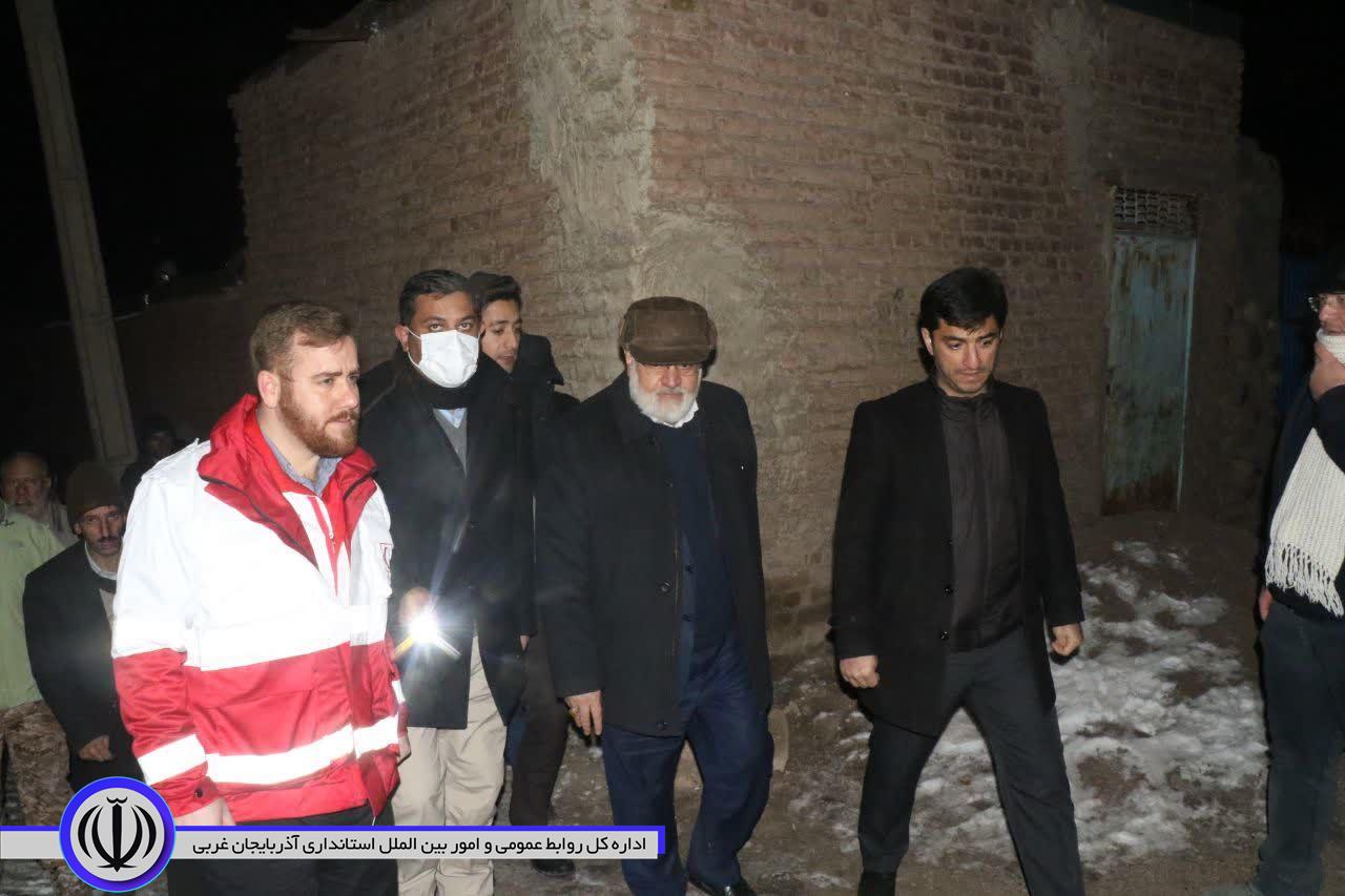 آلبوم تصویری/ بازدید شبانه استاندار آذربایجانغربی از مناطق زلزله زده خوی