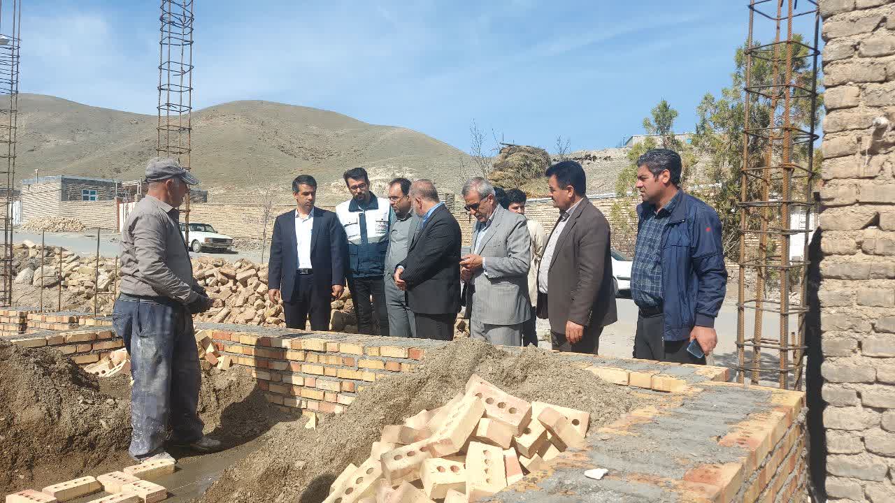 بررسی پیشرفت کار بازسازی روستای کرتای