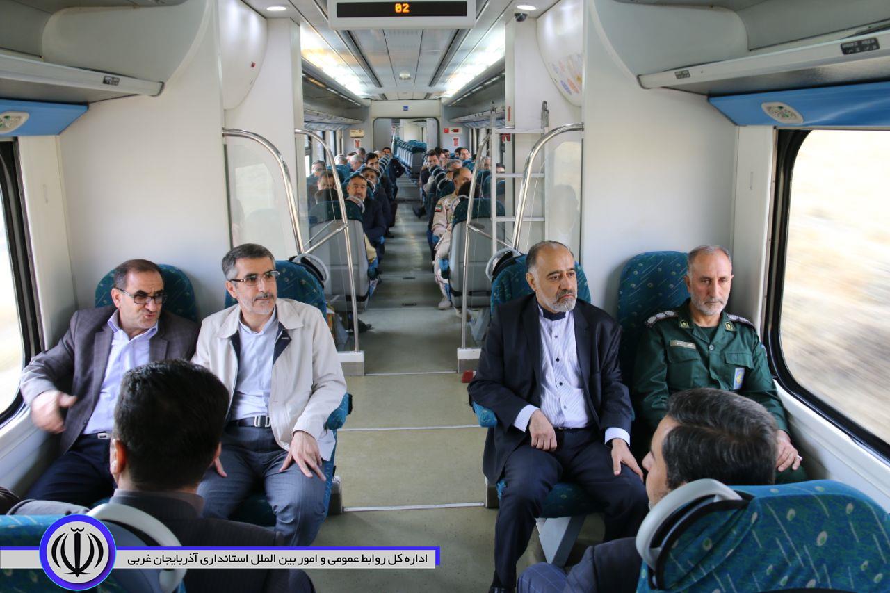 بازدید فرماندار شهرستان خوی از مسیر راه آهن قره تپه- رازی