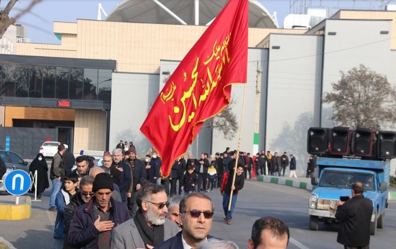 عزاداری خیابانی مردم خوی در سوگ شهادت حضرت فاطمه زهرا (س)