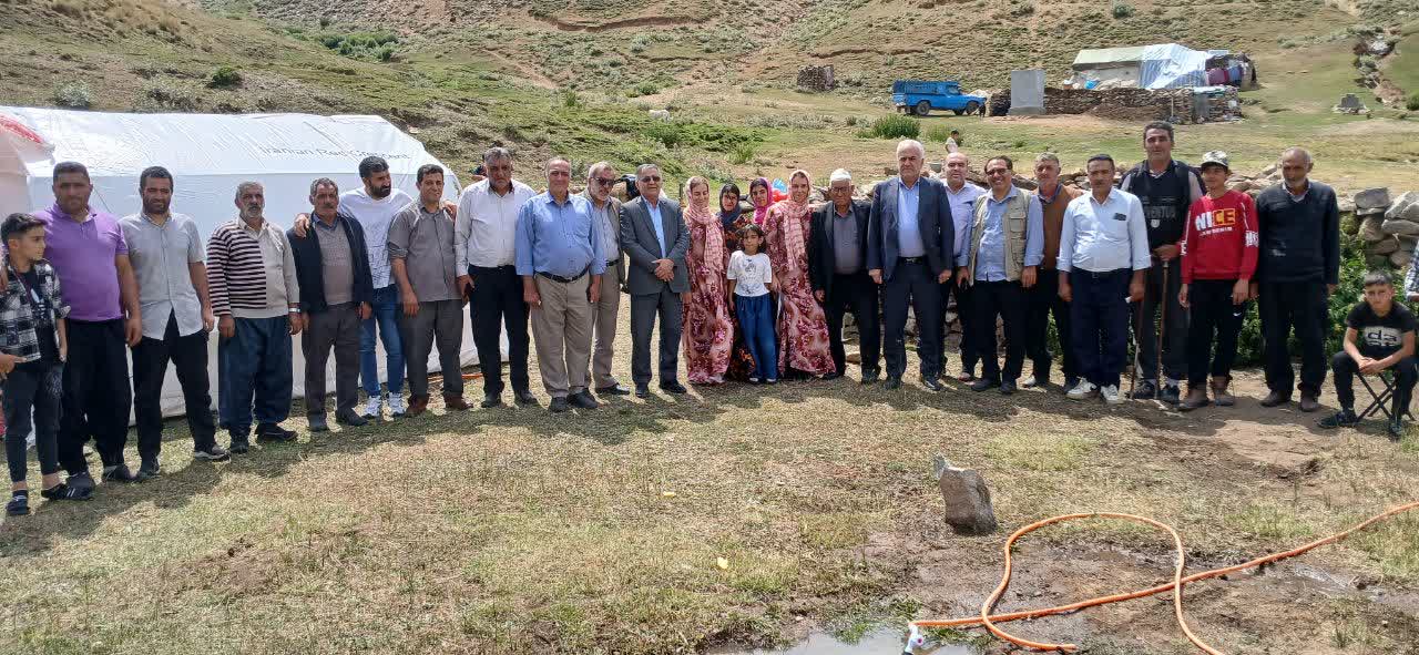 بازدید سرپرست فرمانداری ویژه خوی از پروژههای عمرانی مناطق عشایری شهرستان