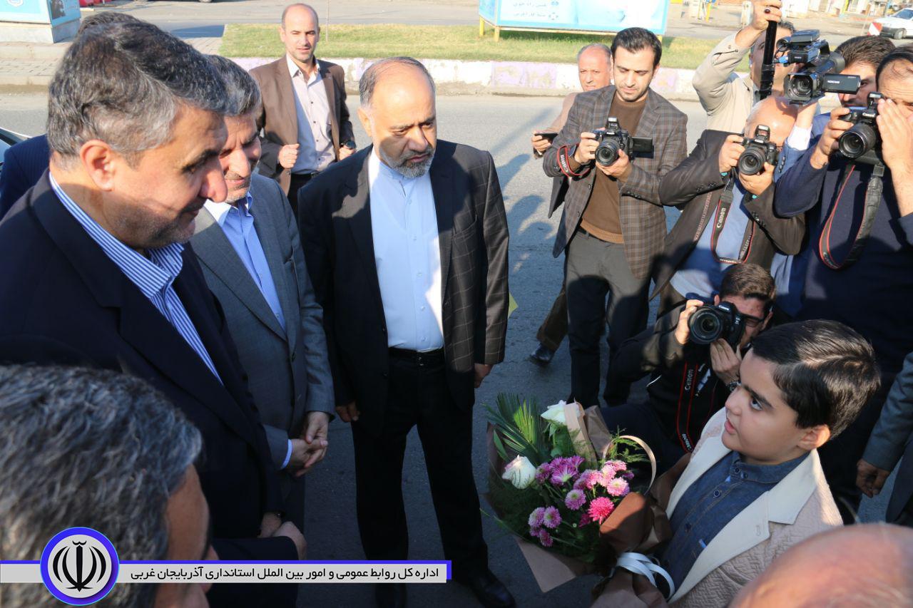 سفر وزیر راه و شهرسازی، رئیس سازمان راهداری و حمل و نقل جاده ای کشور و استاندار آذربایجان غربی به شهرستان خوی
