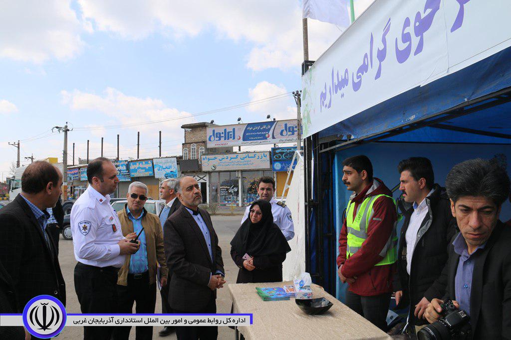 بازدید فرماندار شهرستان خوی از پایگاههای اورژانس جاده ای و هلال احمر