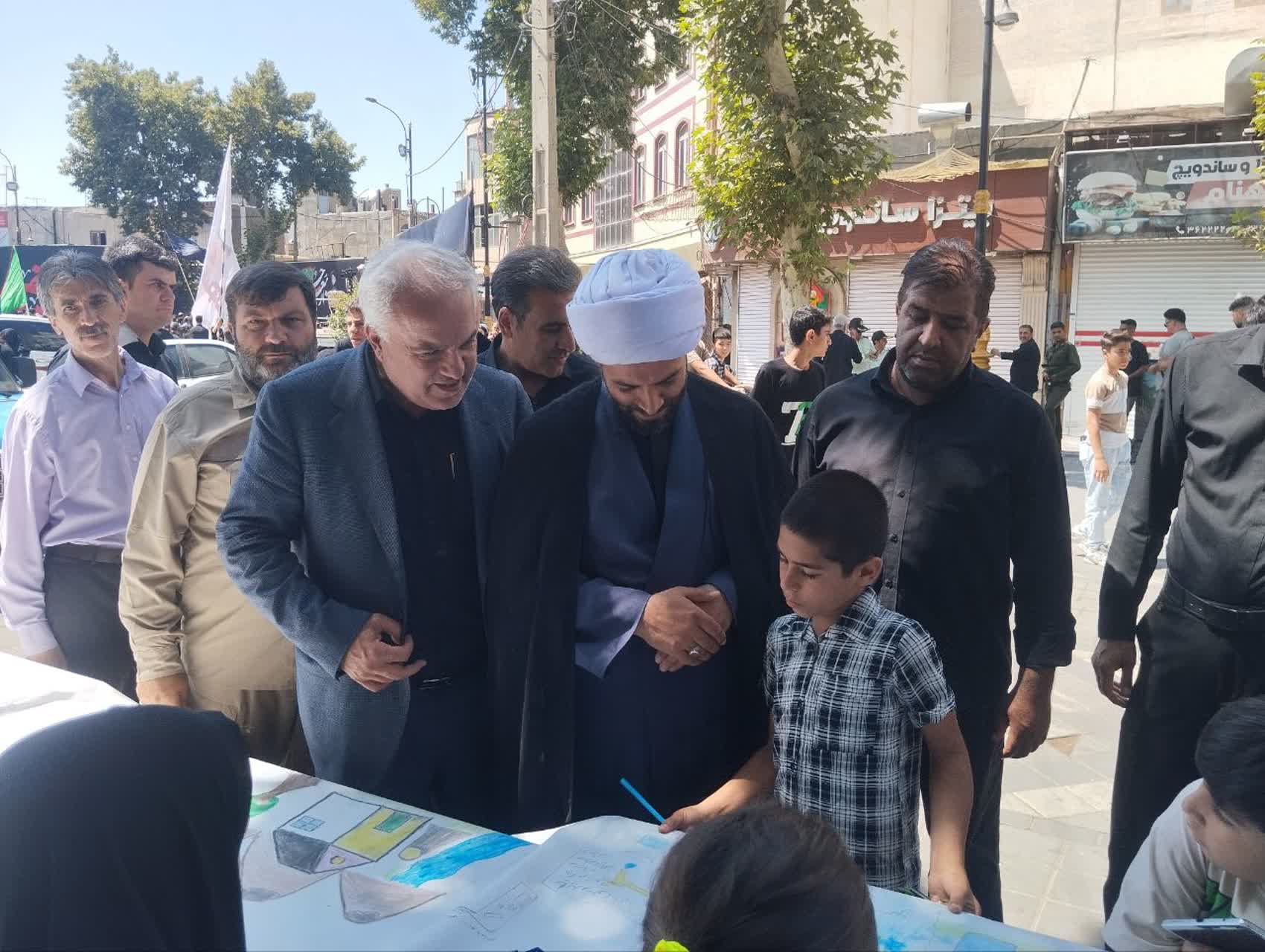 اربعین و آب در قاب نقاشی کودکان خوی