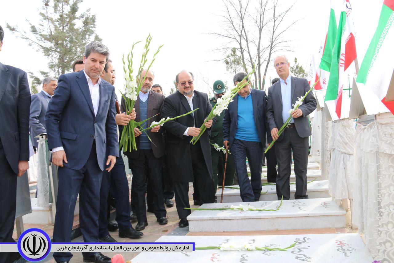 سفر وزیر تعاون، کار و رفاه اجتماعی و استاندار آذربایجان غربی به شهرستان خوی