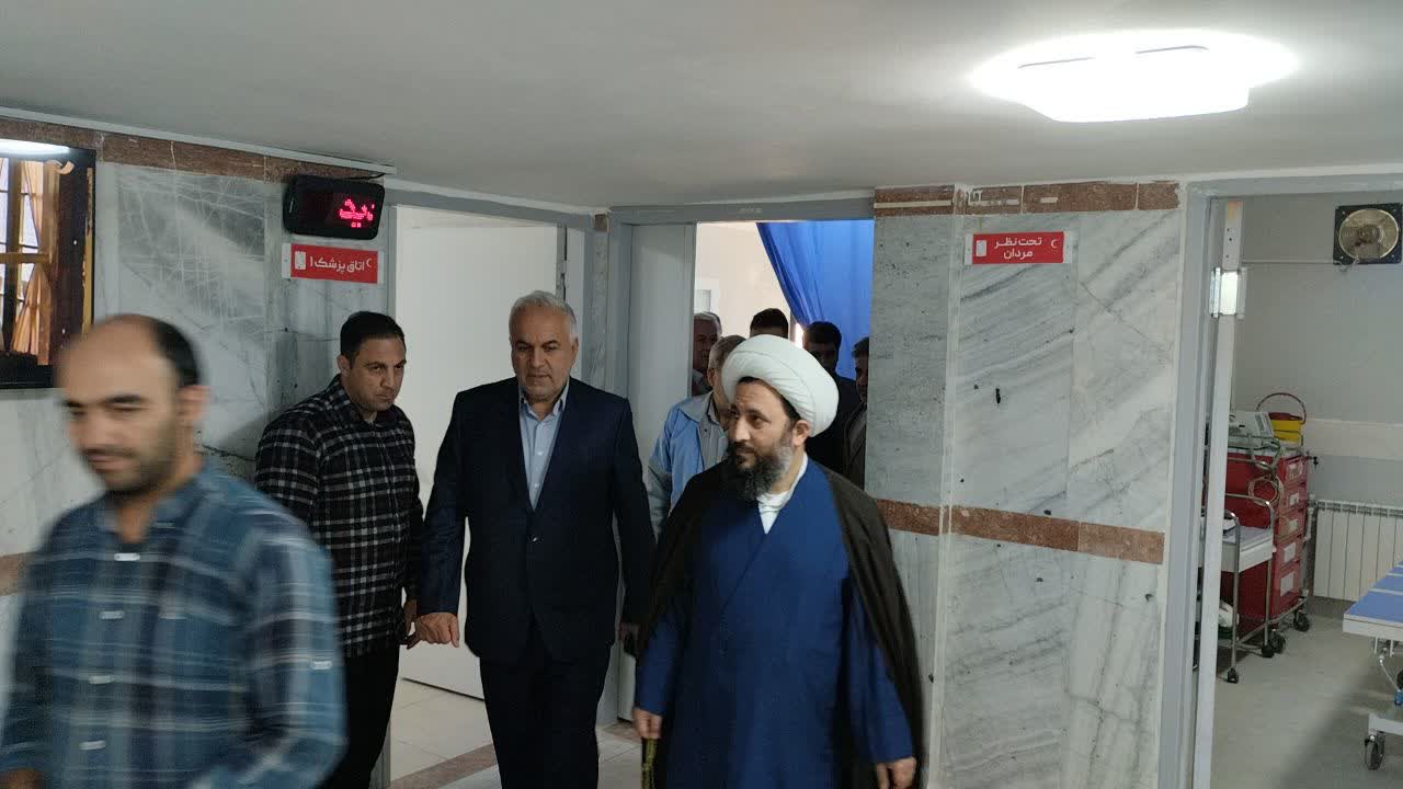 بازدید فرماندار ویژه خوی از درمانگاه تازهتأسیس هلال احمر