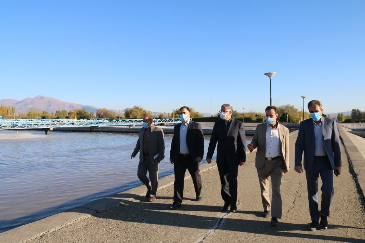 بازدید فرماندار شهرستان خوی از تصفیه خانه فاضلاب